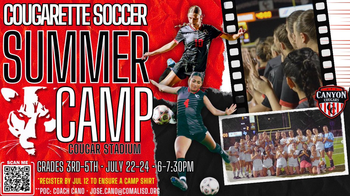 CHS Cougarette Soccer (@chscougarettefc) on Twitter photo ๐๐จ๐งโ๐ญ ๐๐ข๐ฌ๐ฌ ๐๐ญ!
๐๐๐๐๐จ๐ฉ๐๐ง ๐๐ฎ ๐ฉ๐ค๐๐๐ฎ, ๐๐๐ฉ, ๐
๐ช๐ก 12, to guarantee a Camp Shirt for our upcoming camp & come learn ๐๐๐ ๐พ๐ค๐ช๐๐๐ง๐๐ฉ๐ฉ๐ ๐๐๐ฎ.
We canโt wait to see you there!
#GoCoogs๐พ #RedKingdom๐ฉ ๐๐จ๐งโ๐ญ ๐๐ข๐ฌ๐ฌ ๐๐ญ!
๐๐๐๐๐จ๐ฉ๐๐ง ๐๐ฎ ๐ฉ๐ค๐๐๐ฎ, ๐๐๐ฉ, ๐
๐ช๐ก 12, to guarantee a Camp Shirt for our upcoming camp & come learn ๐๐๐ ๐พ๐ค๐ช๐๐๐ง๐๐ฉ๐ฉ๐ ๐๐๐ฎ.
We canโt wait to see you there!
#GoCoogs๐พ #RedKingdom๐ฉ
