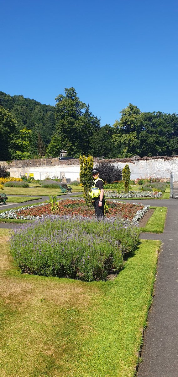 Footpatrol around Todmorden/ Hebden Bridge. and an 81yr old lady supported till she recovered from fainting on me.  Dehydration was the issue, she hadn't had a drink for over 4.5hrs.   Oh boy I got it all then . Her  life  story which was ace.
