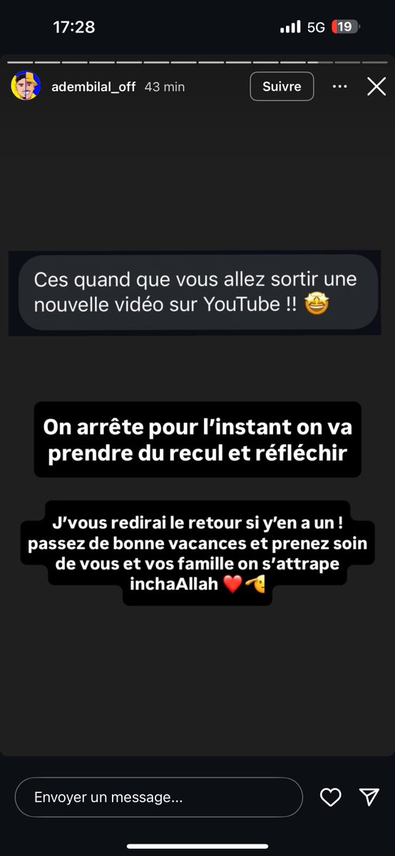 Adem&amp;Bilal qui arrêtent YouTube pour prendre du recul et réfléchir... sage décision même si c'est triste d'en arriver là.