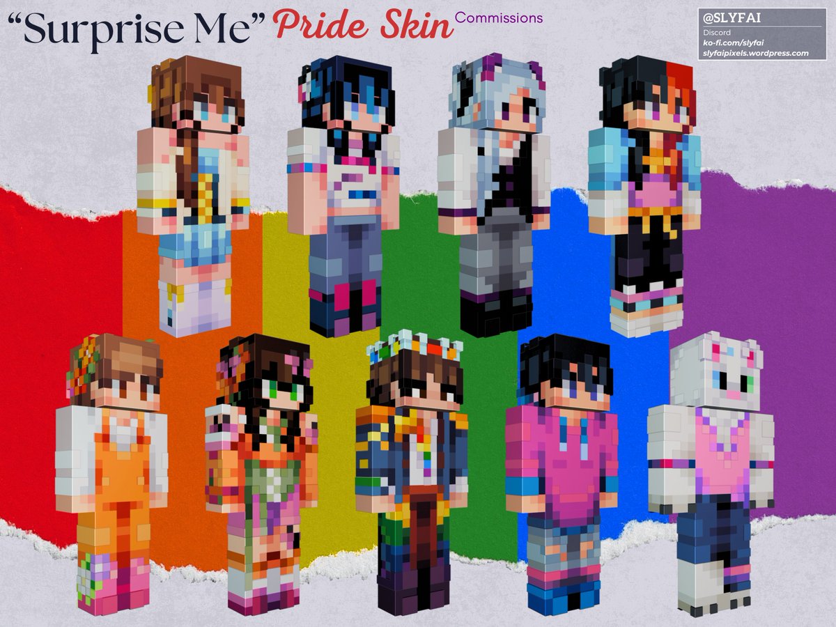 Thank you so much to everyone that had reached out and ordered through this! I hope you all had an amazing Pride month and enjoy your new skins :D