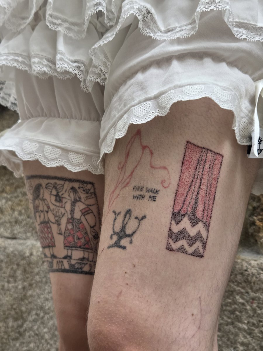 okunichh's tweet image. my friend did an amazing photo of all training tattoos i've poked on myself...i see progress and i'm happy : - )
also yes #twinpeaks