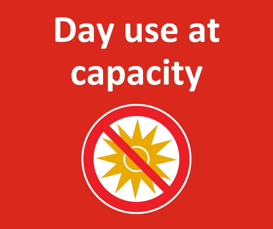 The park has now reached full capacity and is closed for day use visitors.  
 
Please consider visiting another day or exploring another park.