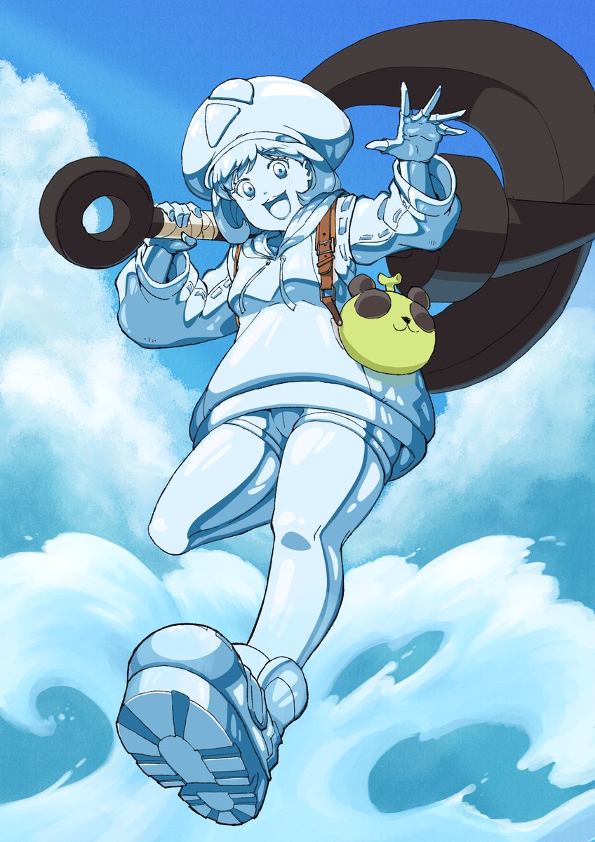 I loved the original, but she wasn't a silver object, so I commissioned the same artist to turn her into a silver object!