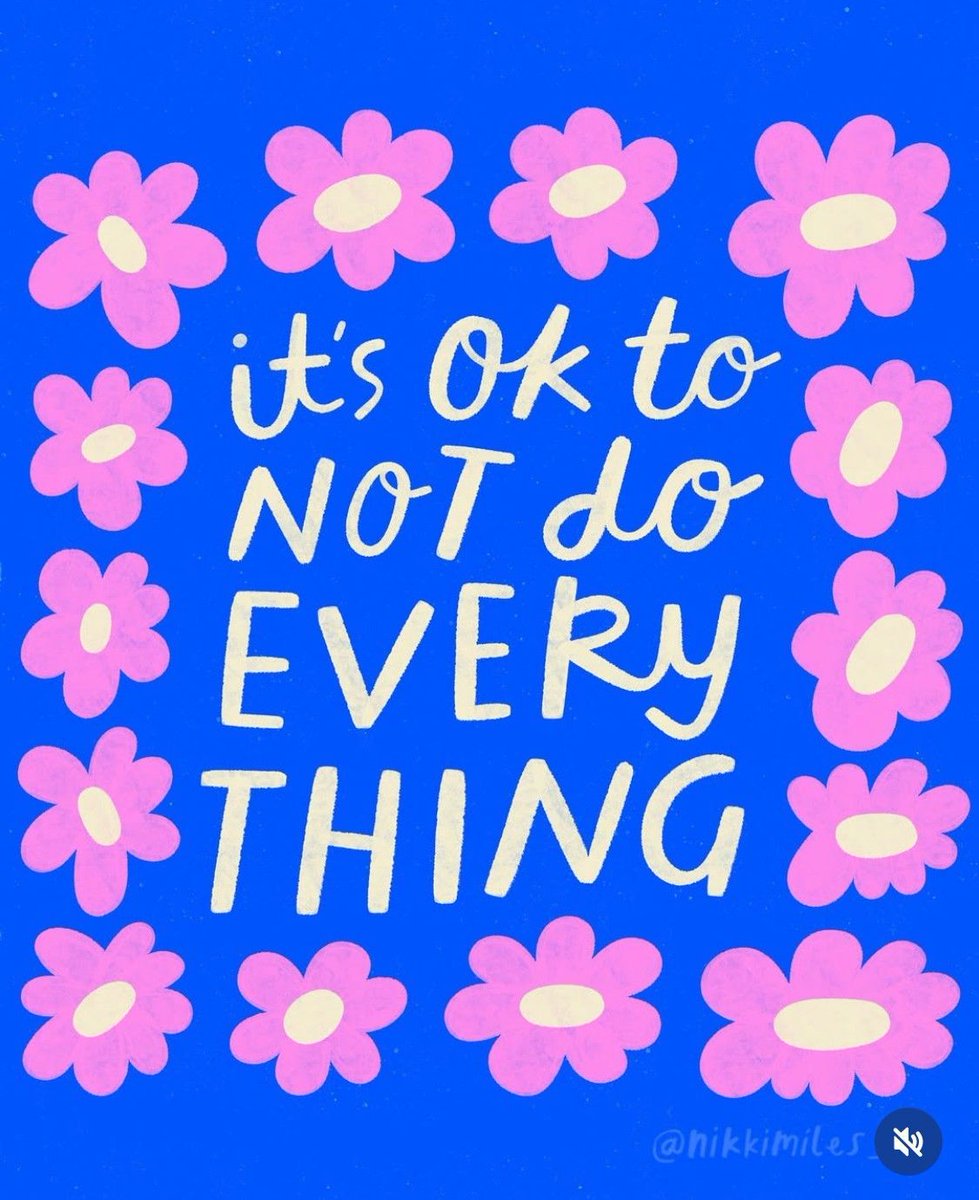 It's ok not to do everything

Image: instagram.com/nikkimiles_