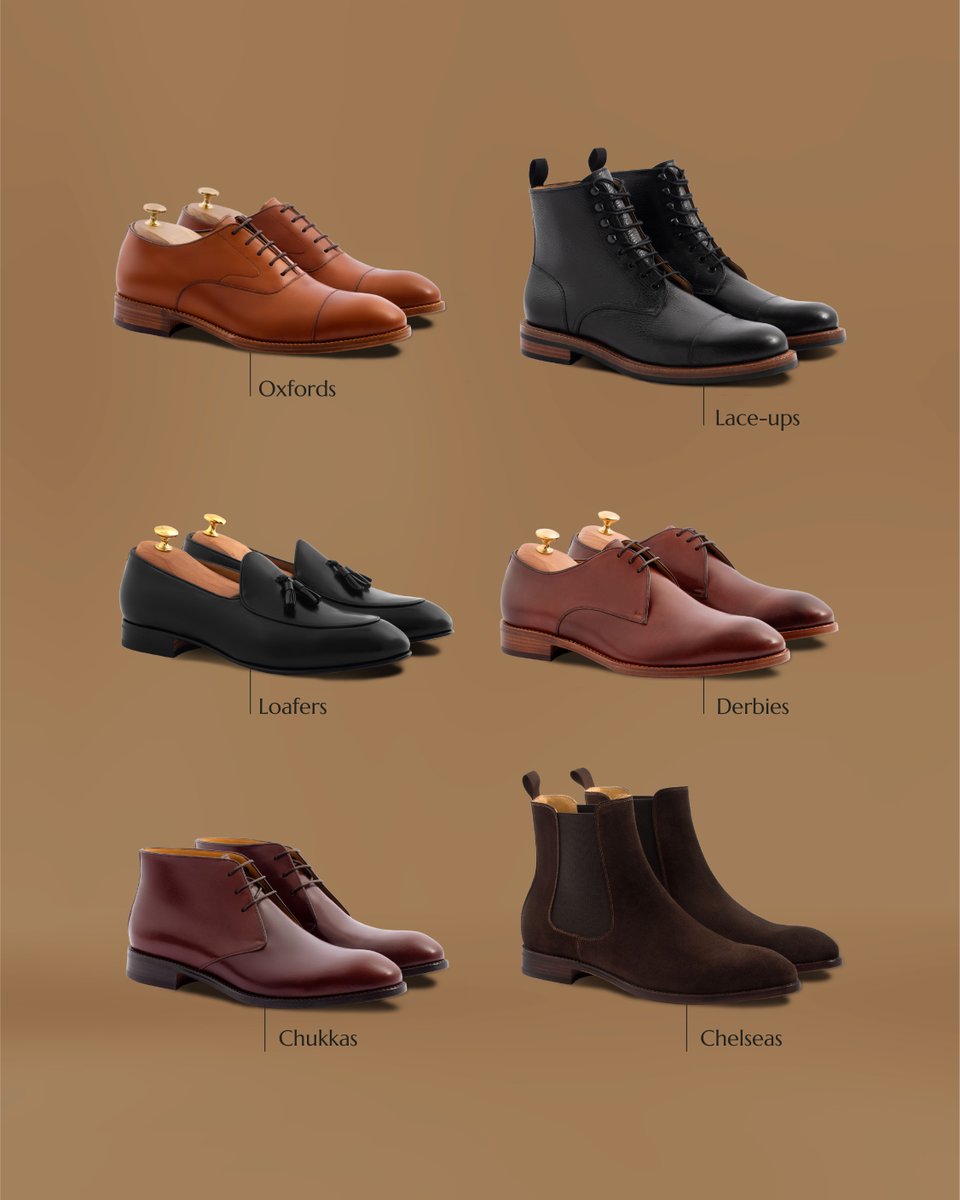 Follow this guide to create your personal rotation of essential shoes👇

Oxfords. Loafers. Chelseas. Derbies. Lace-ups. Chukkas.

Timelessly elegant and versatile shoe styles you can’t be without. 

beckettsimonon.com/collections/me…