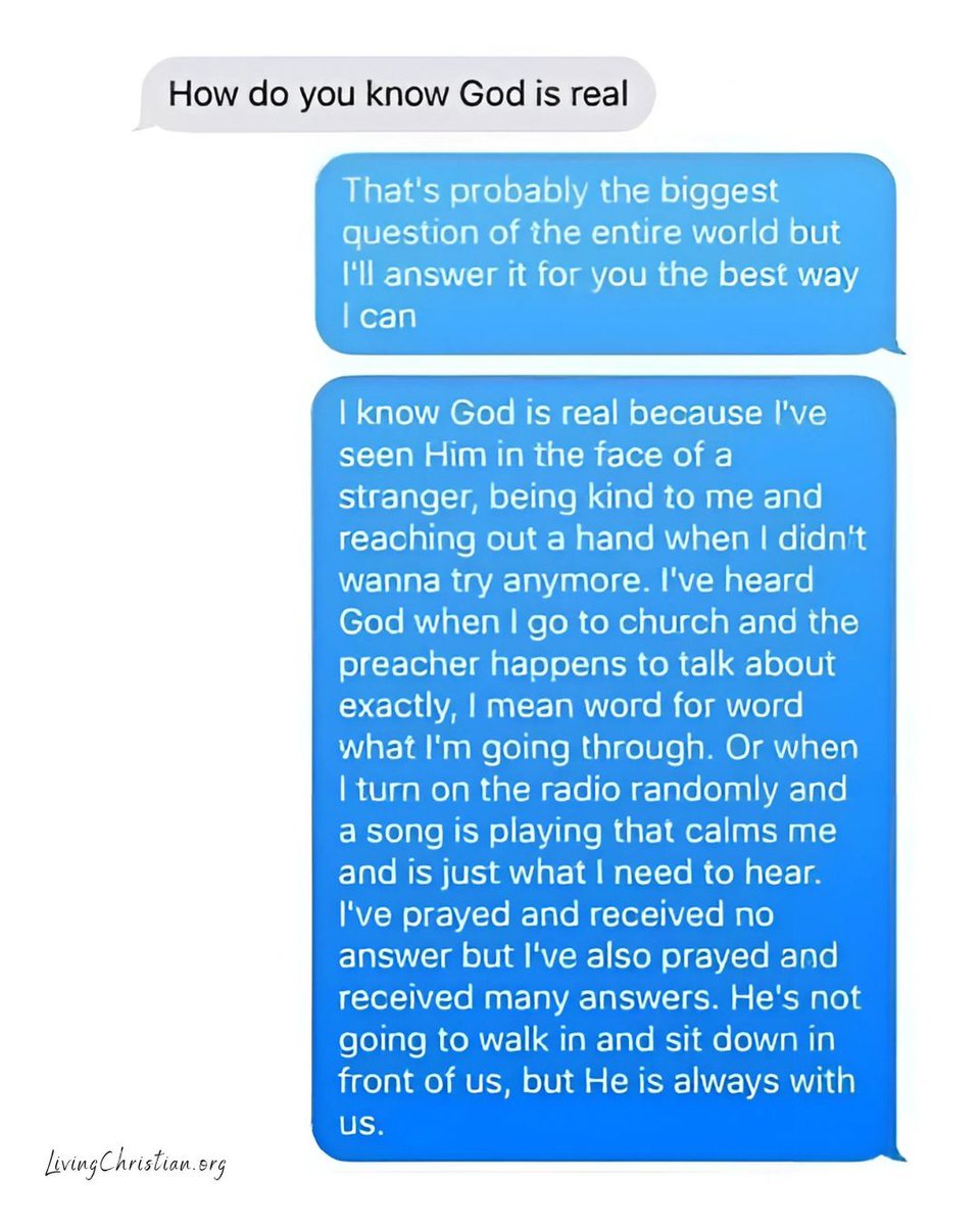 Just a few reasons that I know God is real.