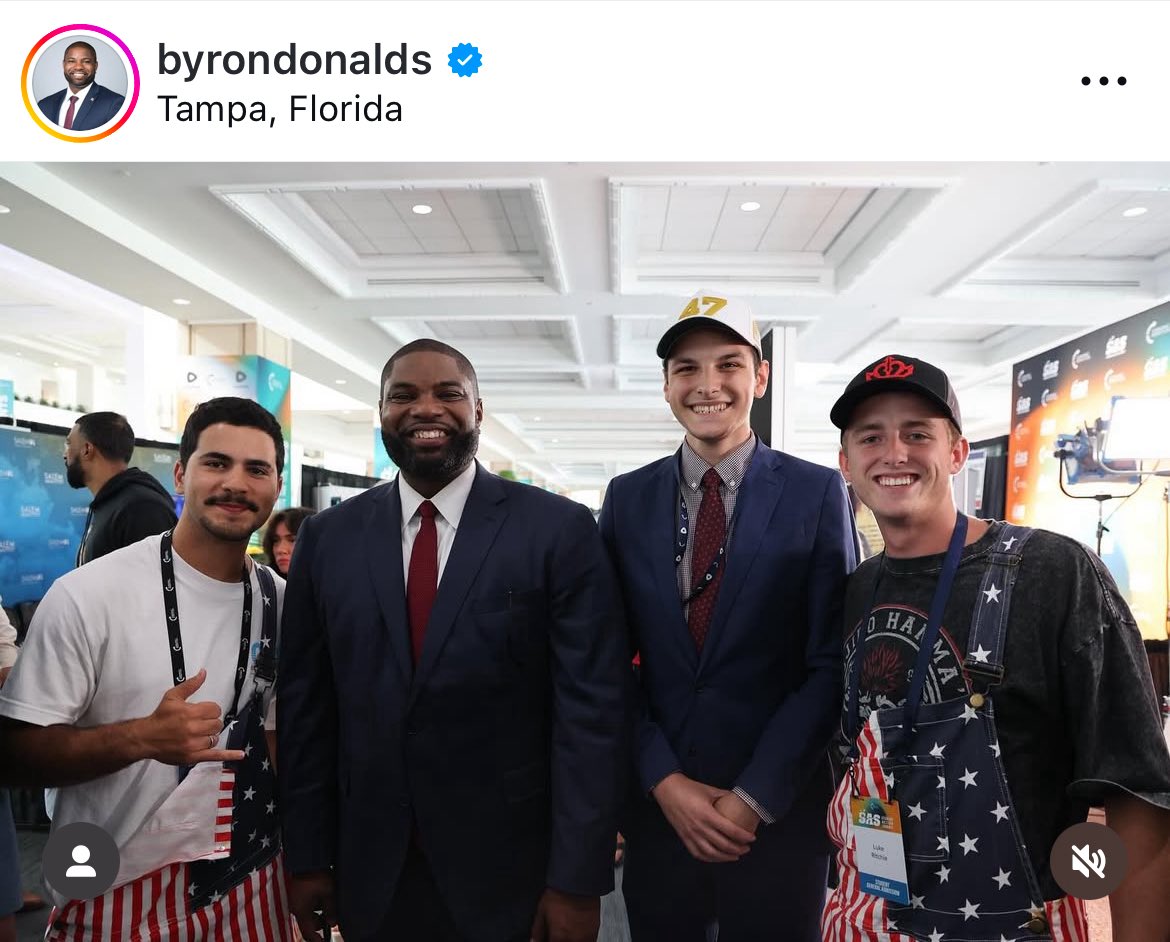 Always great getting some of the FSU gang featured on <a href="/ByronDonalds/">Byron Donalds</a> Instagram! 🍢🇺🇸🦅