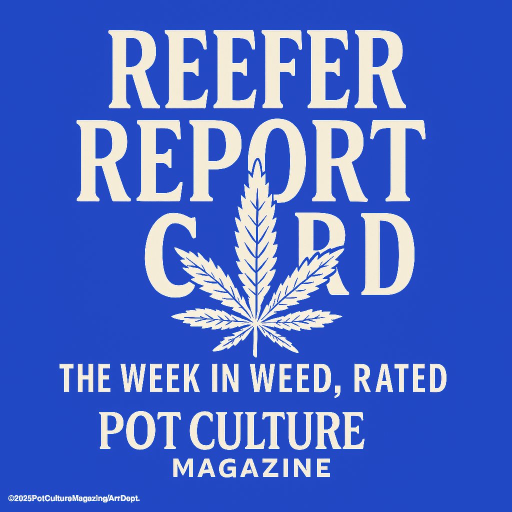 PotCultureMag's tweet photo. #FirstToke: Reefer Report Card Vol. 05 is live. DEA delays, Glass House Farms raided, Pennsylvania debates legalization, and veterans fight for access. The week’s highs and lows, graded.
https://t.co/XgCy7ROSvr
#PotCultureMagazine #Cannabis #420Community #Weed #ReeferReportCard https://t.co/s6R7JOM92B