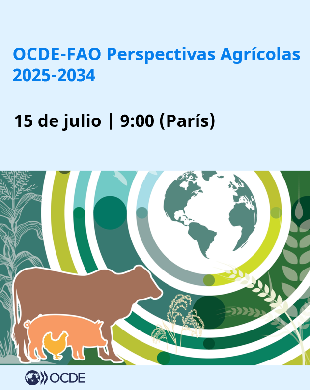 ocdeenespanol's tweet image. 🌾 ¿Cómo puede el sector agrícola garantizar la #SeguridadAlimentaria global y avanzar en los objetivos climáticos?
🆕 Acompáñanos en la presentación del #OECD–@FAO #AgOutlook, con mensajes de @MathiasCormann y @FAODG Qu Dongyu.
➡️brnw.ch/21wU68H
#CambioClimático