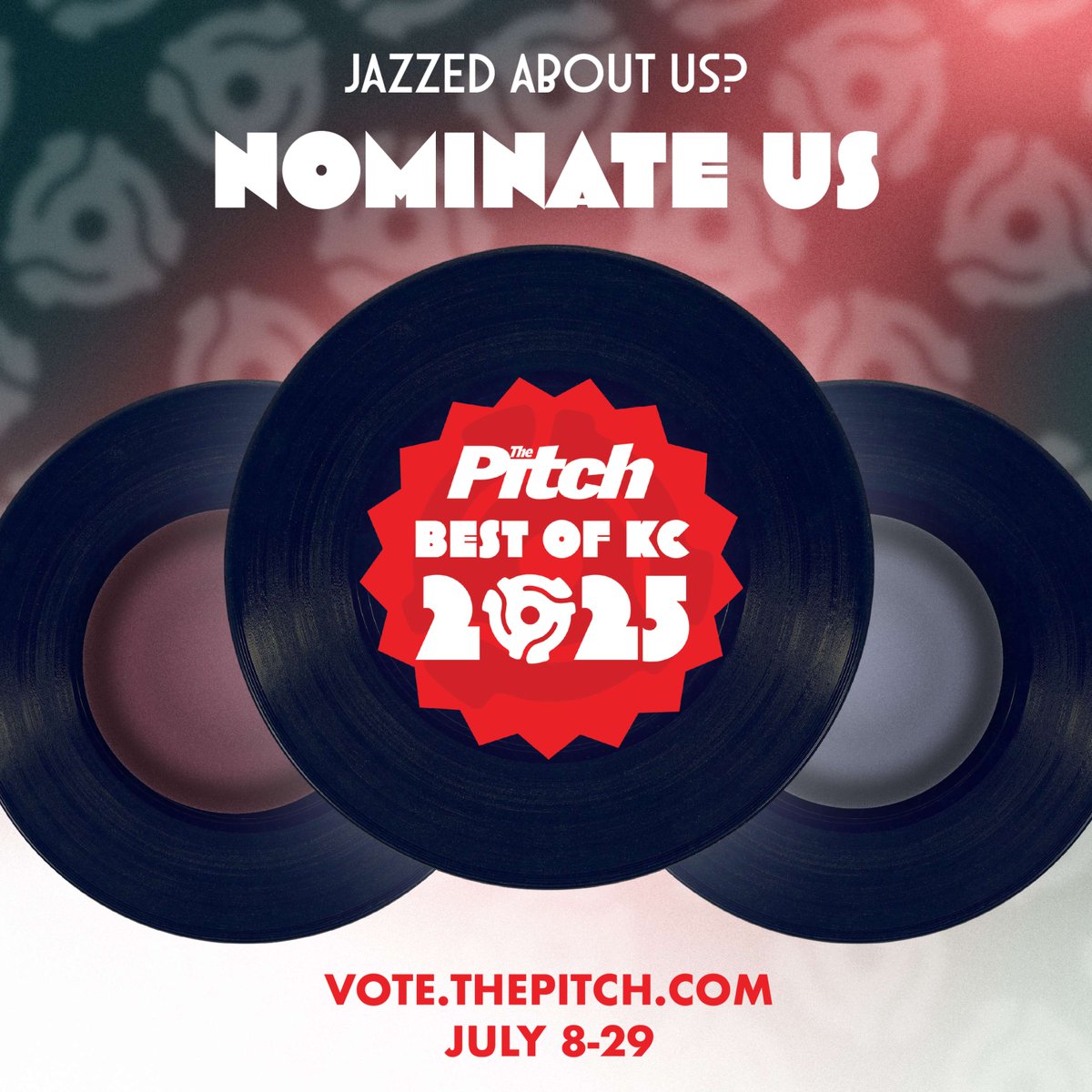 Love us, nominate us! So many thing to nominate Crazy Good Barbeque for Best Brisket, Best Sandwich, Best Ribs and the list goes on.
vote.thepitchkc.com/barbecue