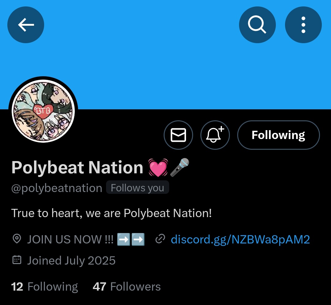netra_brisko's tweet image. The polybeat nation acc is still on wip BUT FOLLOW THEM FOR EVENTS!!! :D