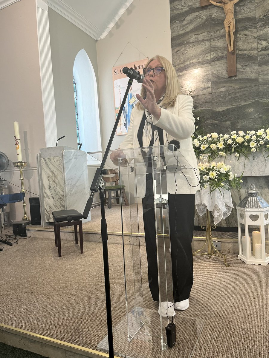 BishopDNulty's tweet image. We were honoured to have Mary McAleese who has written extensively and presented programmes on Columbanus speak to us this afternoon on ‘Columbanus, the Man from
Myshall’ as part of our XXVI Columbanus Celebrations in @KANDLEi @CatholicNewsIRL