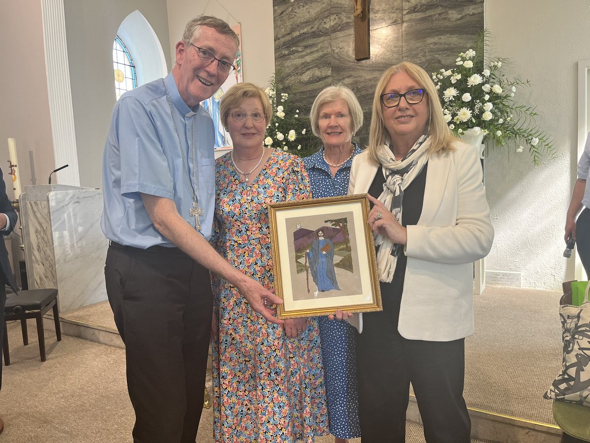 BishopDNulty's tweet image. We were honoured to have Mary McAleese who has written extensively and presented programmes on Columbanus speak to us this afternoon on ‘Columbanus, the Man from
Myshall’ as part of our XXVI Columbanus Celebrations in @KANDLEi @CatholicNewsIRL