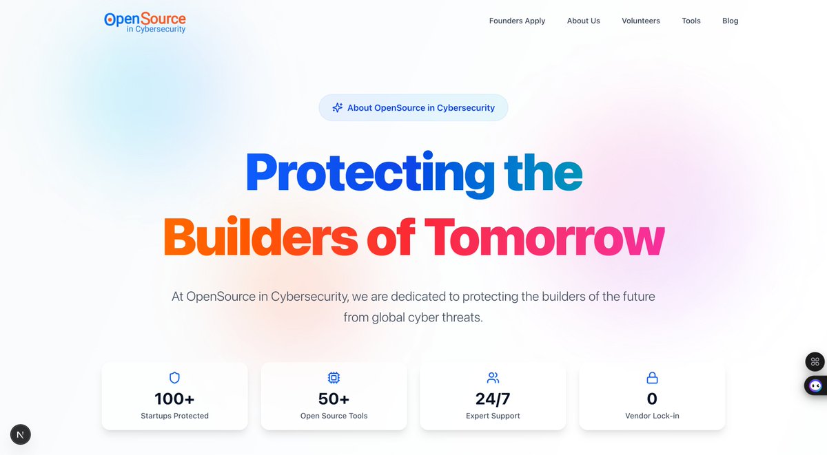 zeemscript's tweet image. 🌐 Excited to share a glimpse of the cyber NGO website I developed! As a software developer, I had the privilege of creating a platform that provides free cyber support for early stage startup founders and more.
Check it out: opensourceincyber.org
#SoftwareDevelopment