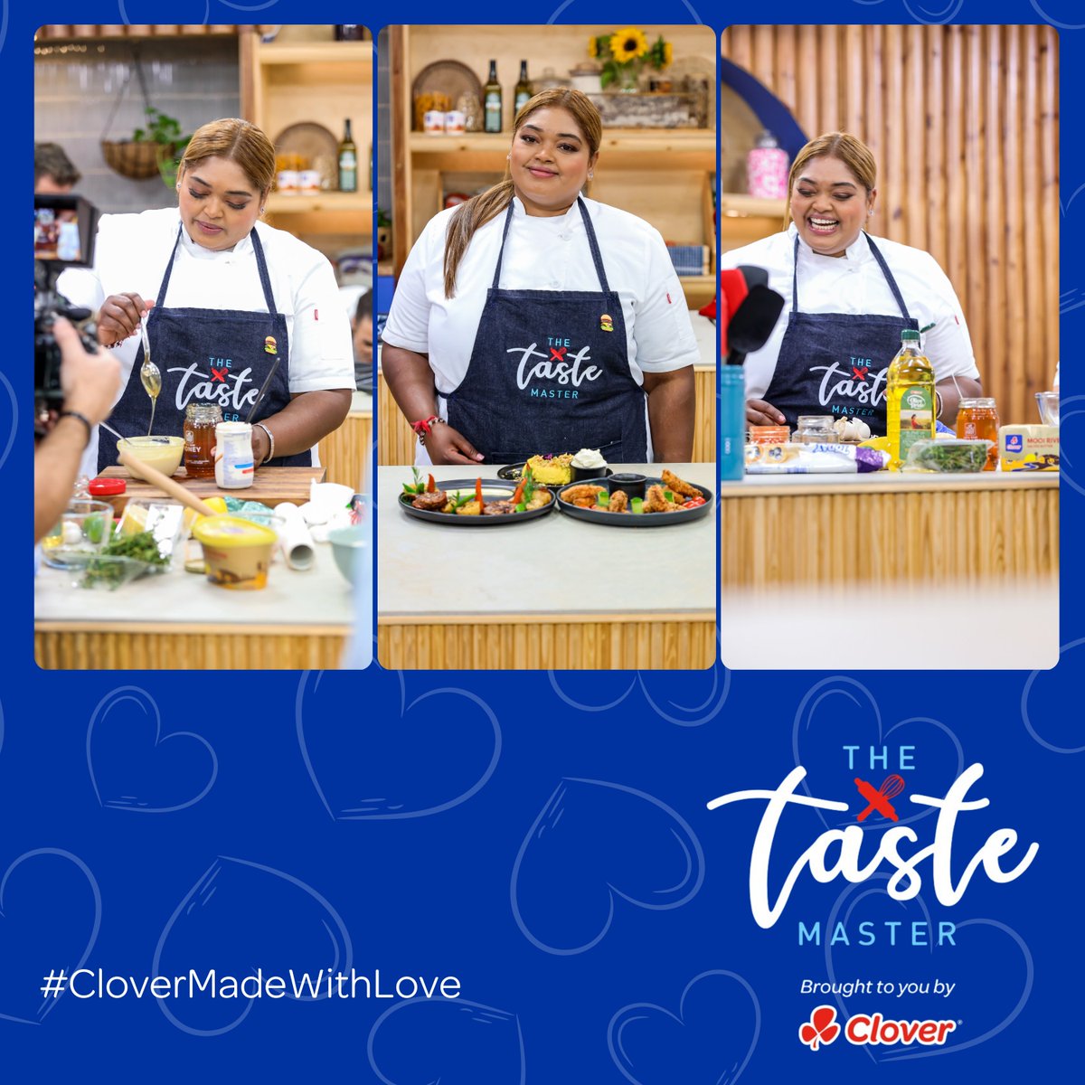 _CloverSA's tweet photo. Kershnie says she loves the extra smoothness of #CloverMayo, and honestly, same! 👌🏽

Whether you’re #TeamCreamy or #TeamTangy, it’s always #CloverMadeWithLove when it hits the plate 🍽️ ❤️💙 #CloverTasteMaster #TheTasteMasterSA https://t.co/NT1qUN0oW1