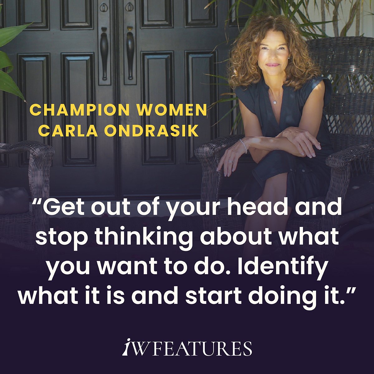 What if "trying" is what’s holding you back? 🤯 Music powerhouse Carla Ondrasik says success starts after you drop the word “try” &amp; start DOING. Her book drops 9/23. Read her story: 
iwfeatures.com/profile/champi…
