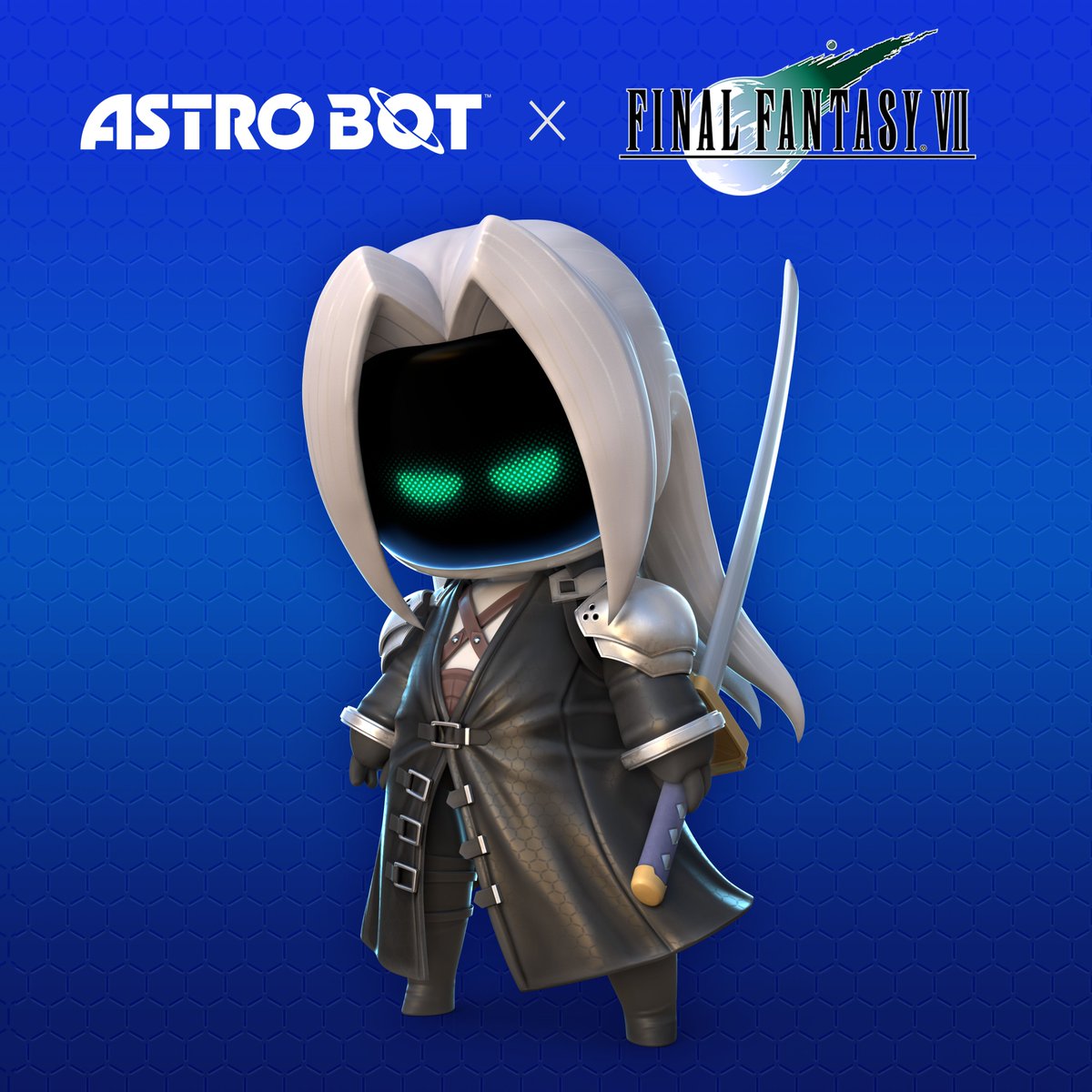 SquareEnix's tweet image. Cloud and Sephiroth from @FinalFantasyVII, Serge from @ChronoGame, and 2B from @NieRGame are ready to be rescued in #AstroBot!