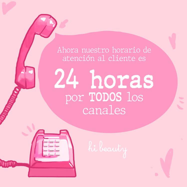 Desde hoy, Hi Beauty ofrece soporte 24 horas, incluidas llamadas, debido a la alta demanda después de las 10:30 p.m.
El cliente, siempre en el centro de cada decisión.
