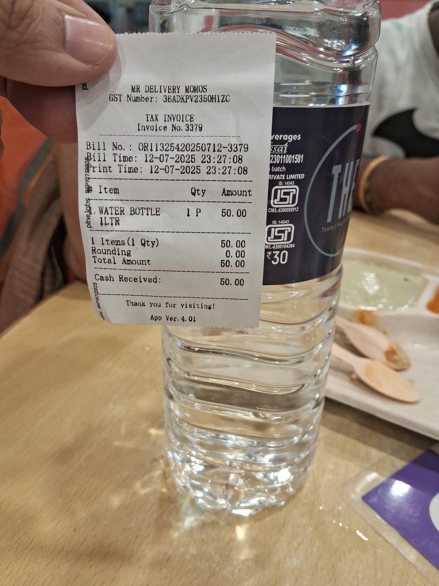 srigyapotheking's tweet photo. @CommissionrGHMC @GHMCOnline @gadwalvijayainc @PRASADIMAX 30rs water bottle is being sold at 50/- what we have to do - still no actions at this place ...but every where you guys inspect ...I DEMAND FOR  ACTION ND STRICT INSPECTION &amp; DO TAG ME ONCE DONE https://t.co/jdvQgUnxVc