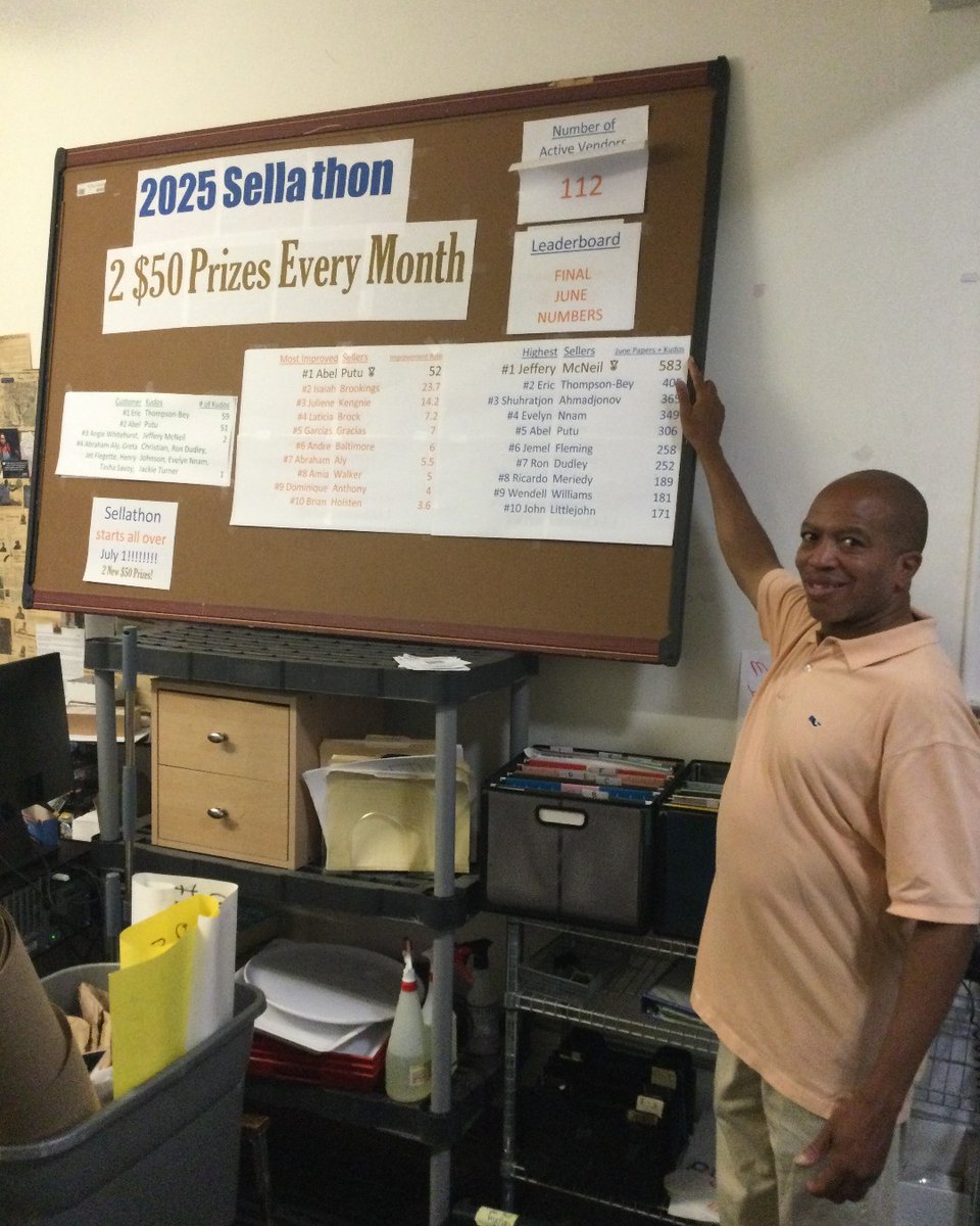 streetsensedc's tweet image. And June's Highest Selling Vendor is the one, the only
#133 Jeff McNeil
@Big_crusher1000
Jeff distributed over 500 papers in June😲🗞️💯💯💯💯💯
Summer's not over tho, nor is the contest. Leave a customer kudos for YOUR vendor to help them take July! bit.ly/SSMCustomerKud…