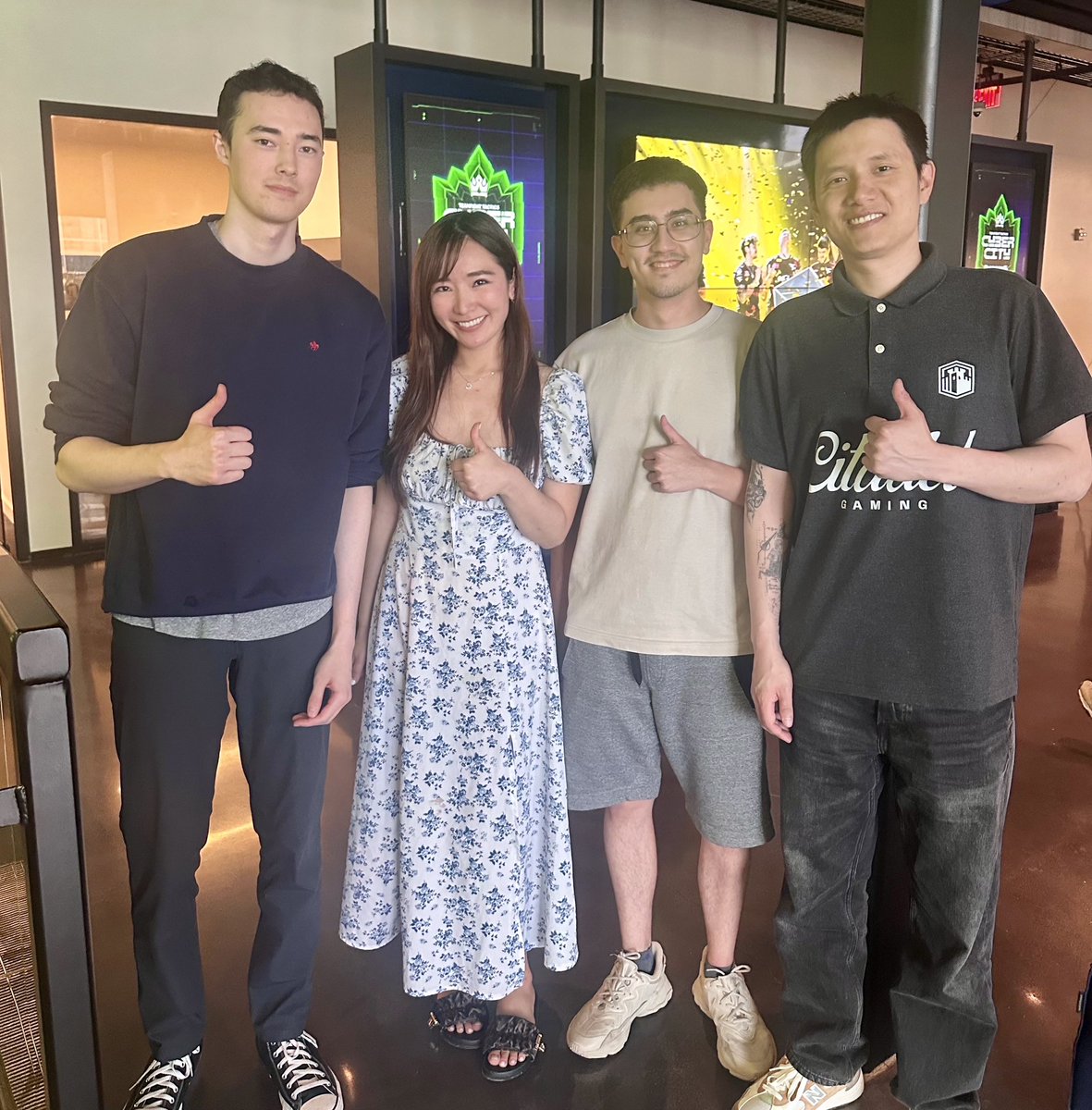 Set 16 worlds winner (me) with the 3 NA worlds finalists!