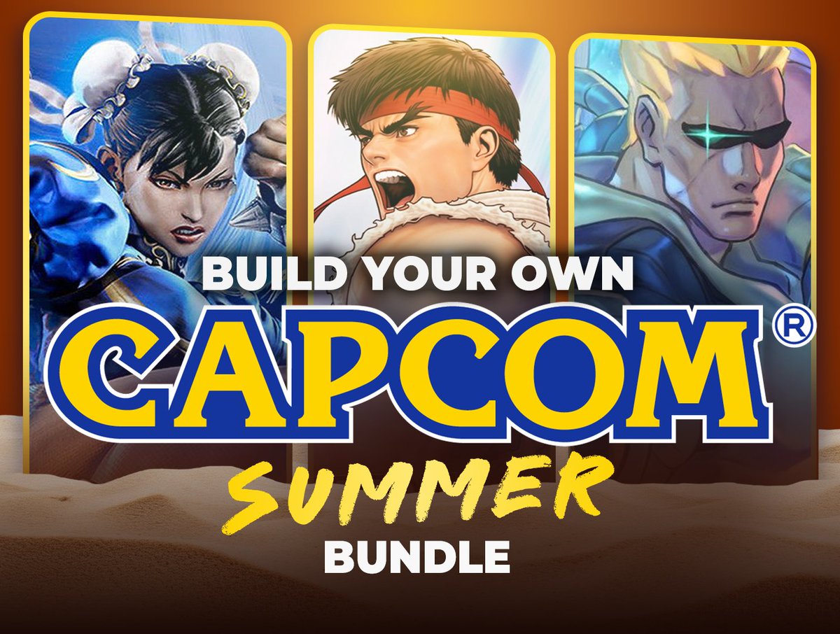 StreetFighter's tweet image. The @Fanatical Build Your Own Bundle is back for summer! Bundle up to 4 games for a hot discount🔥
Includes:
🥋 Street Fighter V: Champion Edition
🥋 Street Fighter 30th Anniversary Collection
🥋 Capcom Beat 'Em Up Bundle
🥋 + more!
⏳ Ends July 26th
🛍️ ow.ly/i7bW50WoNOZ