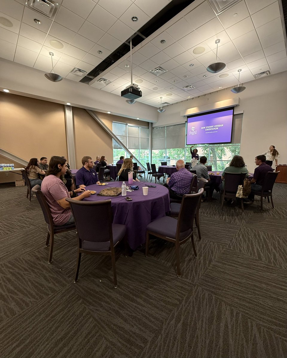 TarletonPrez's tweet image. We had the special opportunity this morning to host our veterans for breakfast! We are forever thankful for your service 馃嚭馃嚫馃挏
#TarletonState #BleedPurple #Tarleton125