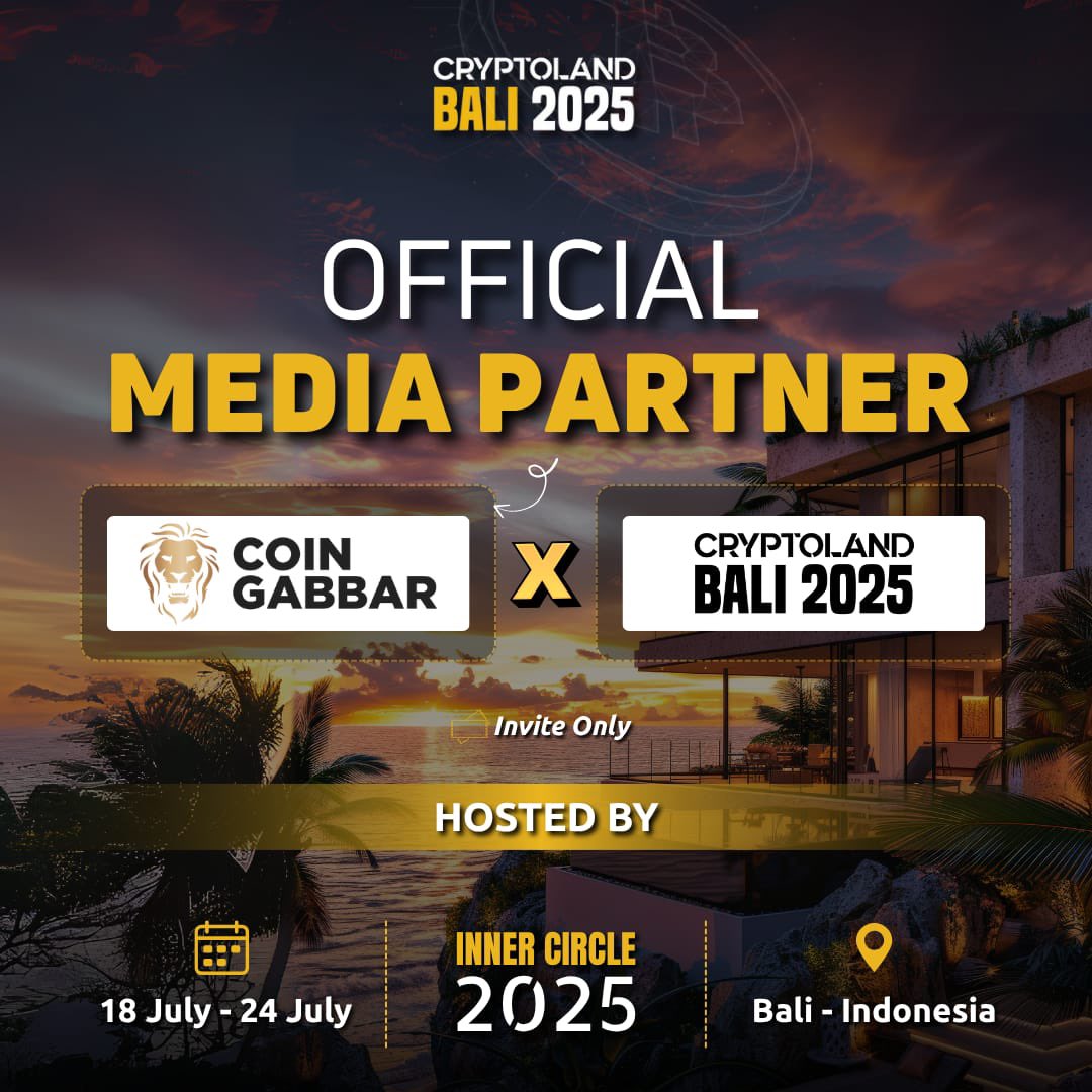 🚨 Official Media Partner Announcement! 🚨

Thrilled to welcome <a href="/coin_gabbar_/">Coin Gabbar</a> as an official media partner for Cryptoland Bali 2025! 🌴🔥

📍 Bali, Indonesia
🗓️ 18–24 July 2025

A premium crypto event tailored for high-net-worth individuals and crypto enthusiasts.

#Cryptoland