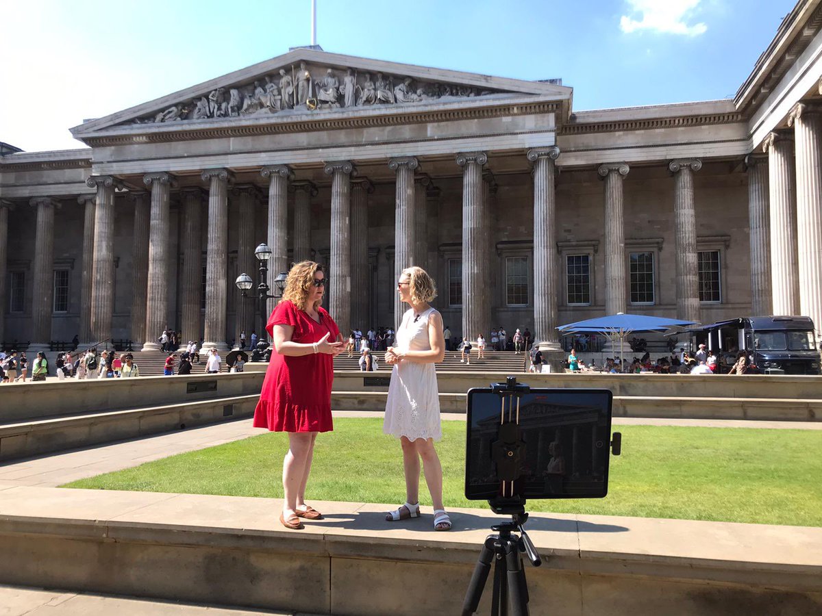 monarchyconf's tweet image. A wonderful afternoon visiting the #Faces4Eternity exhibition @britishmuseum with @EmmaLCahill yesterday! If you are in London between now and mid October and interested in #queenship this is well worth a visit!