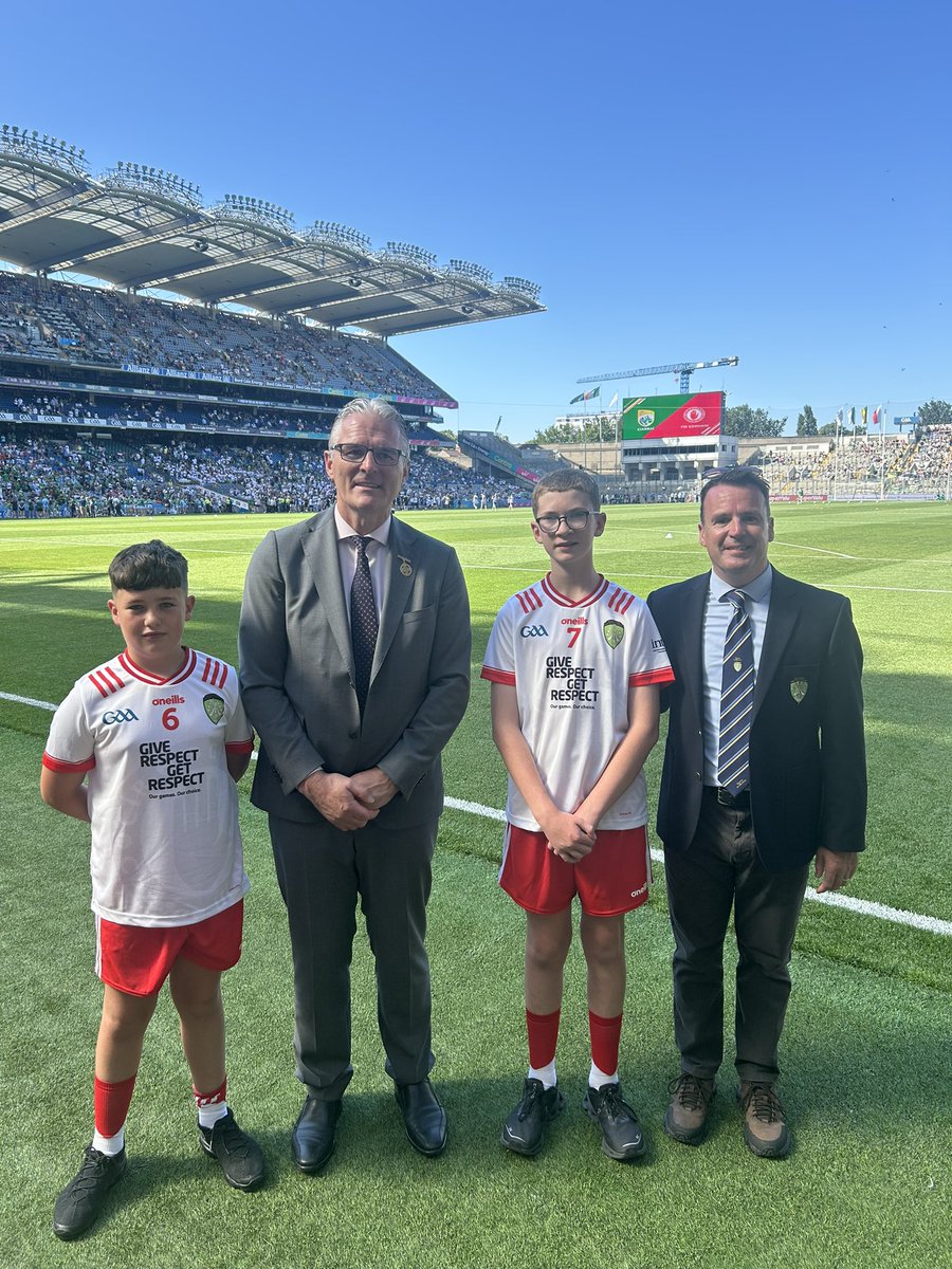 Armagh GAA mBunscol (@armaghcnamb) on Twitter photo Congratulations to Sean from St Oliver Plunketts Ballyhegan & Ballyhegan Davitts playing at the INTO Half Time Game <a href="/CrokePark/">Croke Park</a> today wearing Tyrone No. 7 Jersey with Gary Farrell Cumann na mBunscol President <a href="/cnambnaisiunta/">Cumann na mBunscol</a> <a href="/INTOnews/">INTO (Irish National Teachers' Organisation)</a> <a href="/Armagh_GAA/">Armagh_GAA</a> <a href="/officialgaa/">The GAA</a> Congratulations to Sean from St Oliver Plunketts Ballyhegan & Ballyhegan Davitts playing at the INTO Half Time Game <a href="/CrokePark/">Croke Park</a> today wearing Tyrone No. 7 Jersey with Gary Farrell Cumann na mBunscol President <a href="/cnambnaisiunta/">Cumann na mBunscol</a> <a href="/INTOnews/">INTO (Irish National Teachers' Organisation)</a> <a href="/Armagh_GAA/">Armagh_GAA</a> <a href="/officialgaa/">The GAA</a>