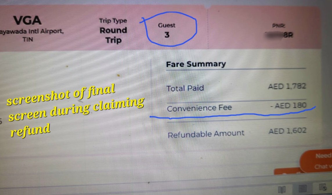 AppireddyTamma's tweet photo. @AirIndiaX @AirIndiaX don't blatantly lie in public pltfrm.
See photo for ref.
Rfnd amnt sh'ld be AED 1692.
180 is shwn dedction for Conv fee, where as 90 (3x30) sh'ld be rfnded for onwrd canclation and 90 to be hold as my rtrn jrny tkt is still active nd want to trvl on same PNR
@MoCA_GoI https://t.co/Tvva5f0ami