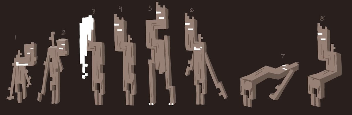 Funny_Anar's tweet image. Creakings should spawn with each one having different models making it a little more difficult to spot them. Like the concept art that was shown