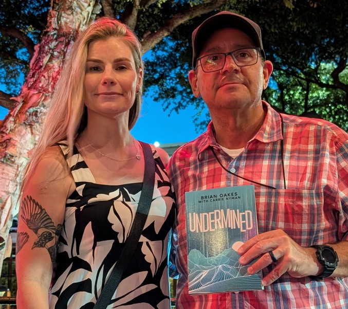 Two Writers, One Story: Dinner with Carrie Nyman -  brianoakes.io/2025/07/two-wr…