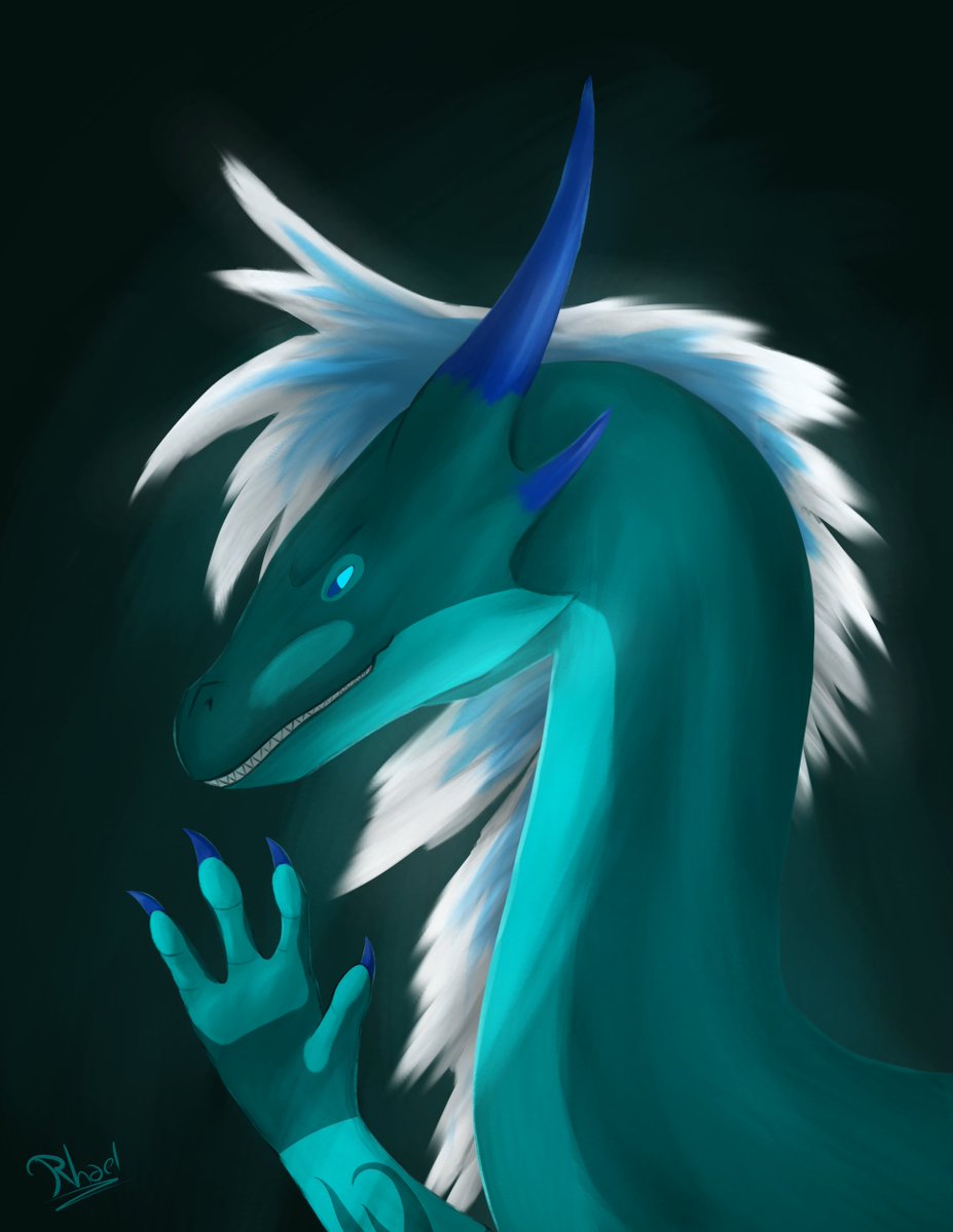 rhaeloth's tweet image. She is smiling, for greeting you!

A quick speedpaint experiment portrait, with hairs.
Artfight attack for Zockraw!