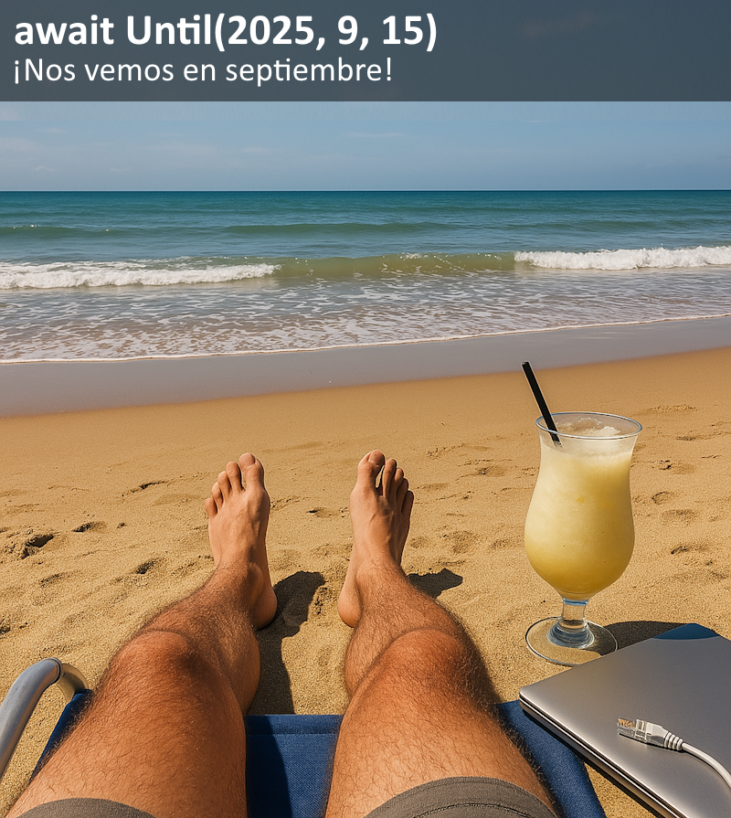 variablnotfound's tweet image. En el último post de la temporada, @jmaguilar nos muestra cómo combinar directivas using globales, miembros estáticos y awaiters personalizados para poder hacer en C# algo como &quot;await Until(2025, 9, 15)&quot; ➡️ variablenotfound.com/2025/07/await-…