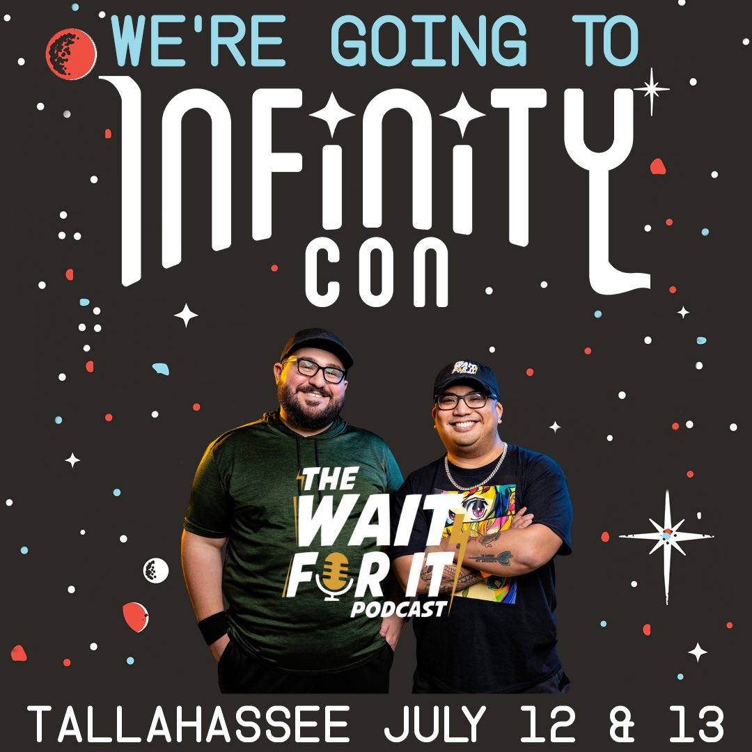 We’re hanging out at Infinity Con Tallahassee all weekend!

Hope to see y’all here!