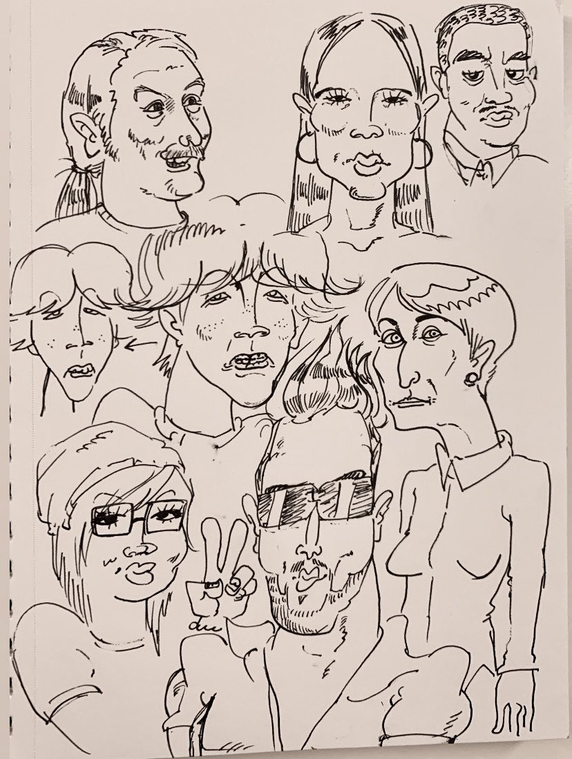 Erwinthings's tweet image. People from my sketchbook 😮