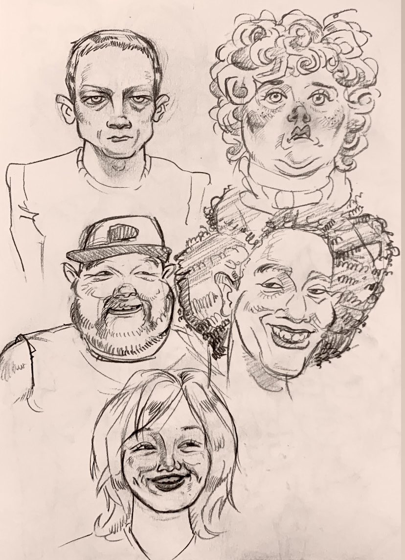 Erwinthings's tweet image. People from my sketchbook 😮