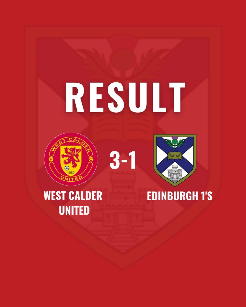 Unfortunate 3-1 loss at West Calder in extremely hot weather today for the 1s. They are next in action on Wednesday evening against Napier