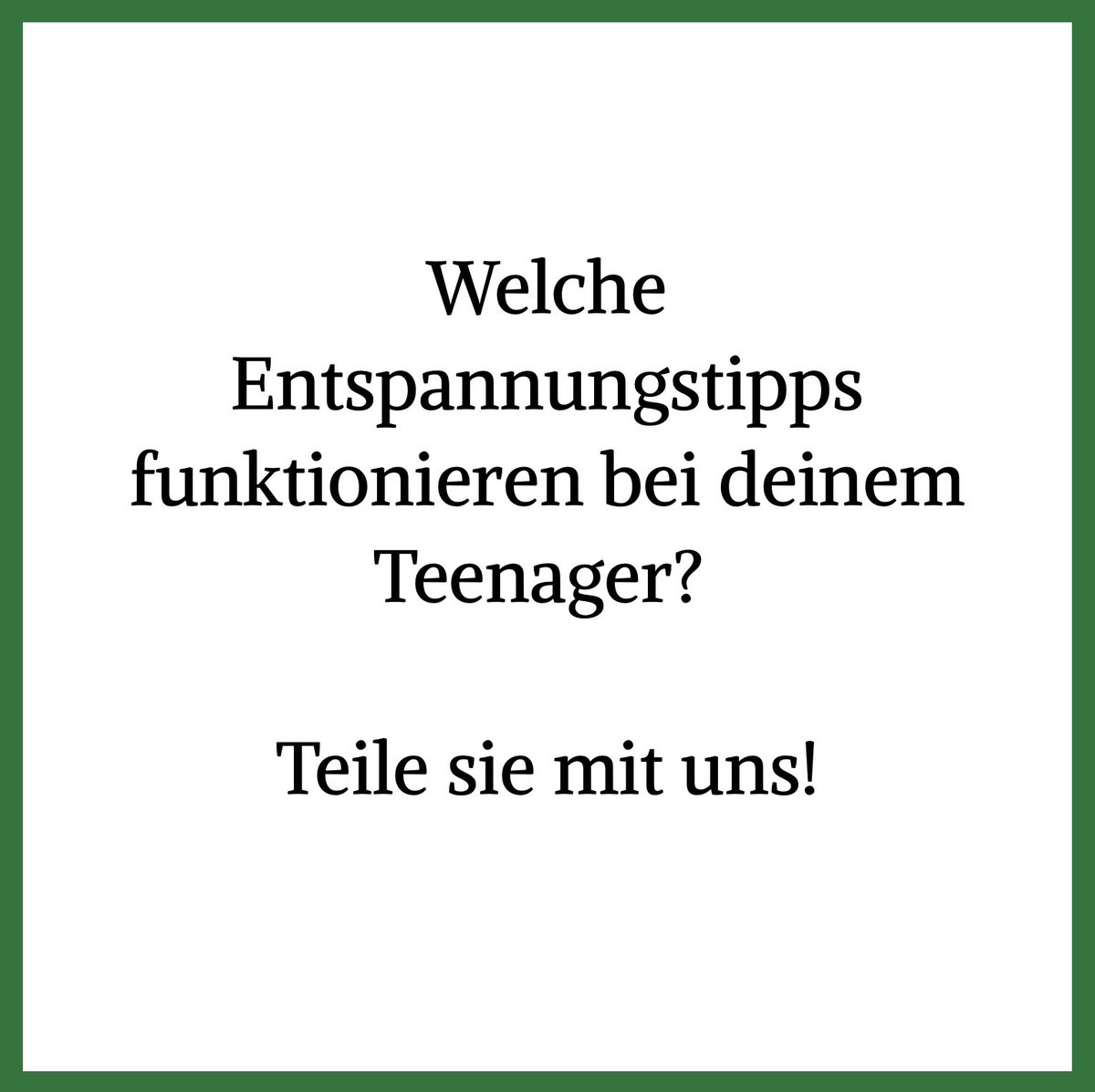 Michael2be79's tweet photo. Stress abbauen lernen!  

Teens sind oft gestresst – Schule, Freunde und Social Media setzen sie unter Druck. 😓 

Ihr Gehirn lernt noch, mit Stress umzugehen, weil die Selbstkontrolle erst wächst. 

Statt ‚Entspann dich!‘ zu sagen, zeig ihnen einfache Tricks, z. B. tief atmen (4 Sekunden ein, 4 Sekunden aus) oder einen Spaziergang machen. 

Mach es ihnen vor, z. B. indem ihr zusammen atmet oder abends spazieren geht. Frag auch: ‚Was hilft dir, wenn du gestresst bist?‘. 

Das zeigt Interesse und gibt ihnen Werkzeuge, um ruhig zu werden. So werden sie stressresistenter! 

#Entwicklungspsychologie #Elterncoaching #Teenager #Systemisch #SystemischeBeratung #Eltern #Familienleben #Familiencoaching #Familien #Beratung #Coaching #SystemischesCoaching