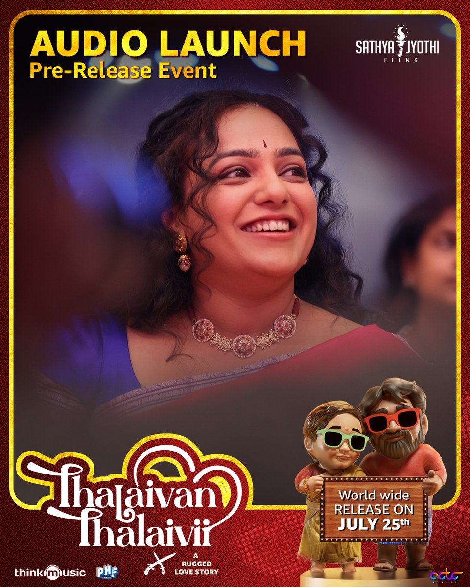 Sathya Jyothi Films (@sathyajyothi) on Twitter photo The name says it all. She’s Perarasi <a href="/MenenNithya/">Nithya Menen</a> the queen of this rugged tale #ThalaivanThalaivii 👑
#ThalaivanThalaiviiFromJuly25 #NithyaMenen The name says it all. She’s Perarasi <a href="/MenenNithya/">Nithya Menen</a> the queen of this rugged tale #ThalaivanThalaivii 👑
#ThalaivanThalaiviiFromJuly25 #NithyaMenen