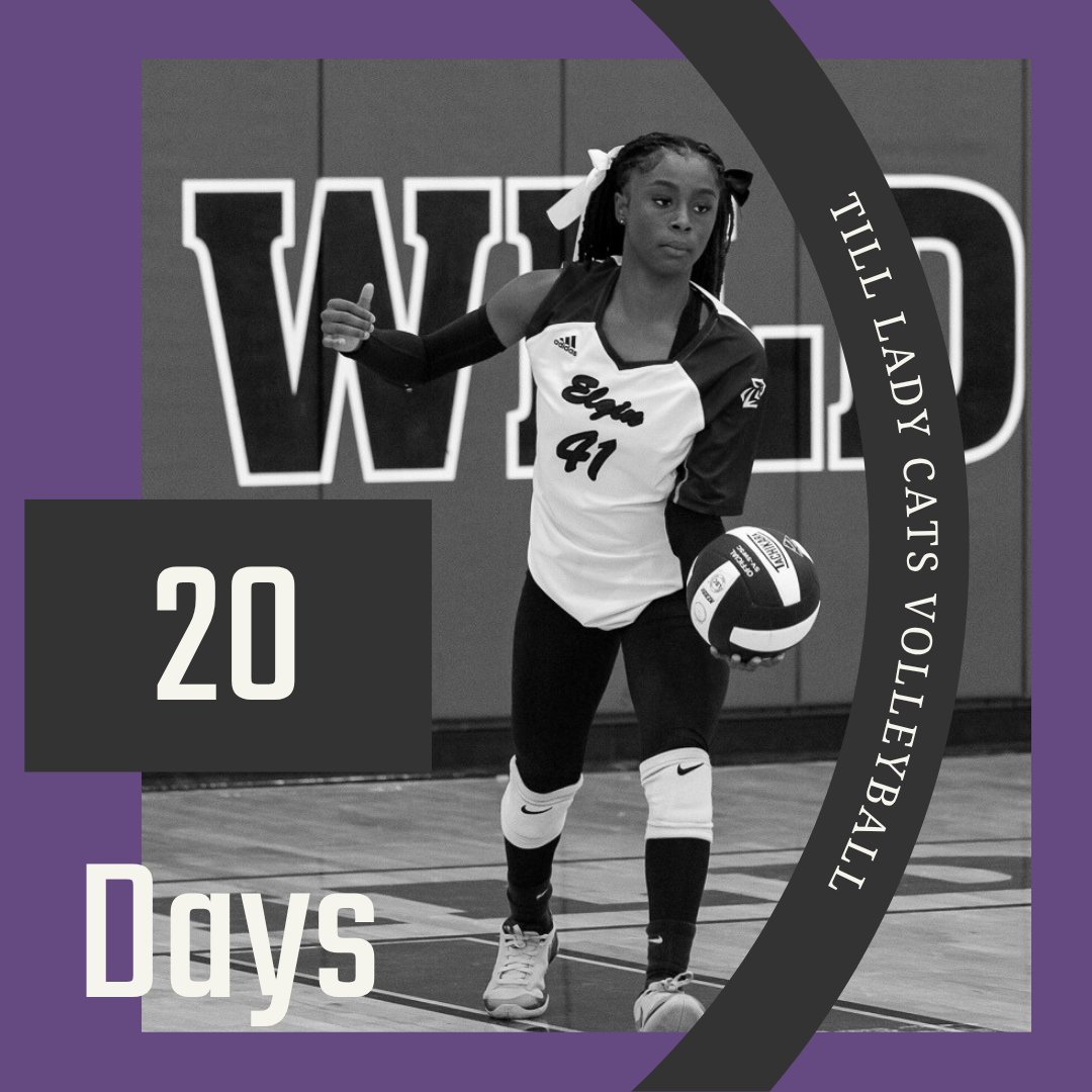 Elgin Wildcat Volleyball (@elginvball) on Twitter photo 🏐 20 Days Out
20 days ‘til game faces go ON. 
 Let's make every rep count.
 #20DaysOut #LockIn #EHSVolleyball 🏐 20 Days Out
20 days ‘til game faces go ON. 
 Let's make every rep count.
 #20DaysOut #LockIn #EHSVolleyball