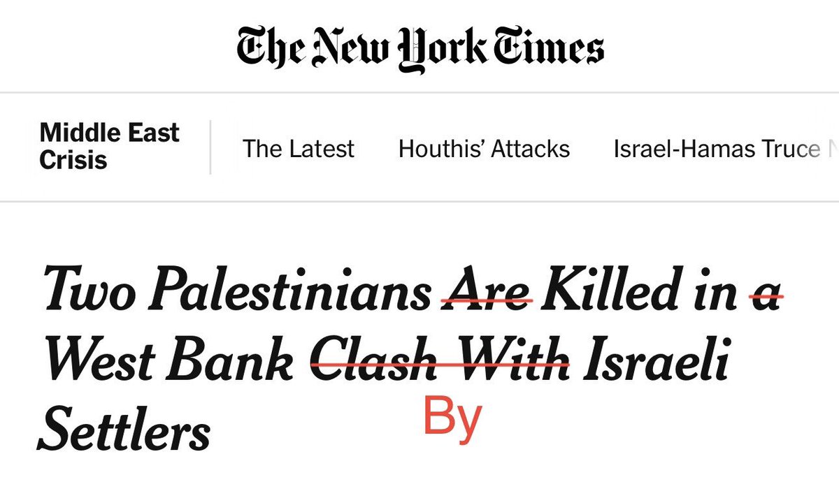 Illegal Israeli settlers regularly terrorize Palestinians, this is how NYT covers an American being killed. Unbelievable.