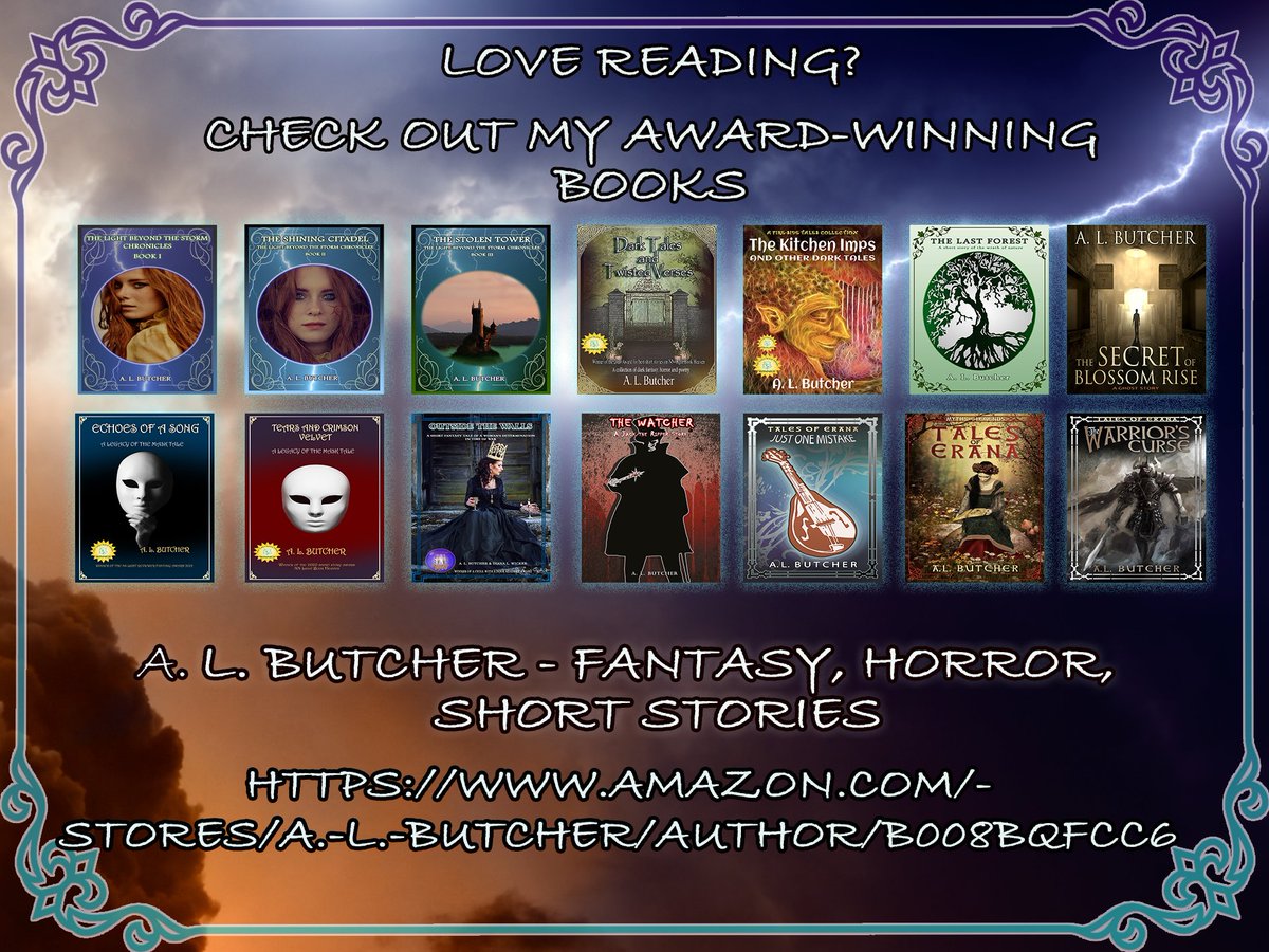 libraryoferana's tweet photo. Love reading? Like #fantasy with fizz and dark #fantasy? Check out my books on Amazon.
Award-winning fantasy, horror, short stories, poetry and historical fantasy.
#Shortfantasy #Horror #HistoricalFantasy
https://t.co/FTN0qOpsZp
https://t.co/hxddIuSq7Z https://t.co/Qv8TEJMH4I https://t.co/0lJQBRMeJj