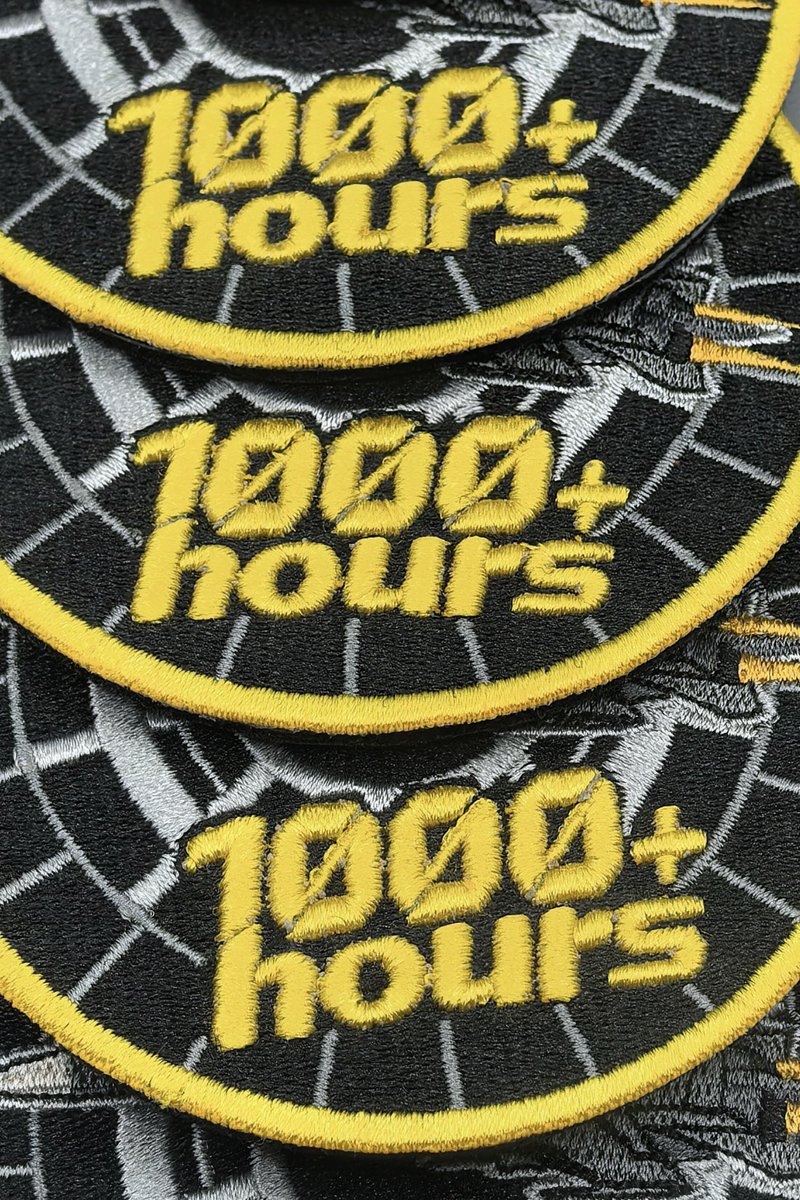 stella991214's tweet image. Celebrating 1,000 flight hours achieved! Post-90s young people are becoming more outstanding .New patch is here！