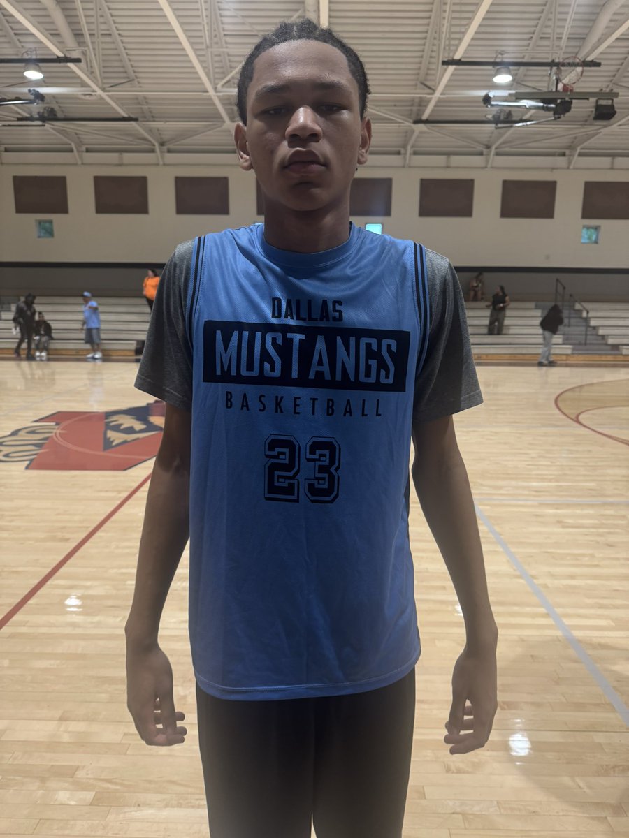 Terrell Jackson 
Dallas Mustangs 
Jackson brings a strong physical presence and polished post moves to the interior. He’s an elite rim protector who consistently alters and blocks shots with great timing. Jackson uses his length well and has tremendous upside as a two-way big.