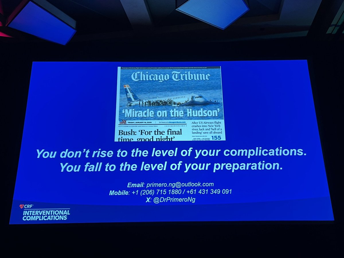 Lorenzo Azzalini (@lazzalinimd) on Twitter photo “You don’t rise to the level of your complications,
You fall to the level of your preparation.”
Words of wisdom from our graduating 🇦🇺 fellow <a href="/DrPrimeroNg/">Primero Ng</a>
#compcourse2025 <a href="/crfheart/">Cardiovascular Research Foundation</a> “You don’t rise to the level of your complications,
You fall to the level of your preparation.”
Words of wisdom from our graduating 🇦🇺 fellow <a href="/DrPrimeroNg/">Primero Ng</a>
#compcourse2025 <a href="/crfheart/">Cardiovascular Research Foundation</a>