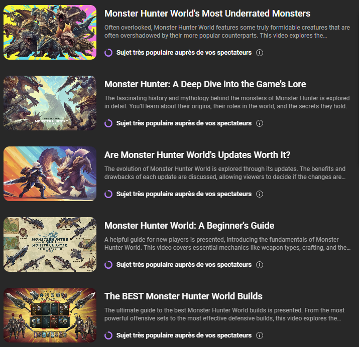 Zarkanin's tweet image. Trop trop cool la nouvelle fonction Inspiration de Youtube j'ai plus besoin de réfléchir à des sujets de vidéos
En plus c'est des sujets bien d'actualité et tout