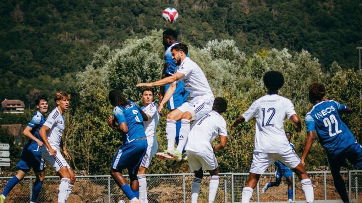 FrankEra_'s tweet photo. 🚨📸 | Enzo Kana-Biyik made his first appearance for Lausanne today in a friendly. 

[@cainsmithMU] https://t.co/Vv2bG46NDa