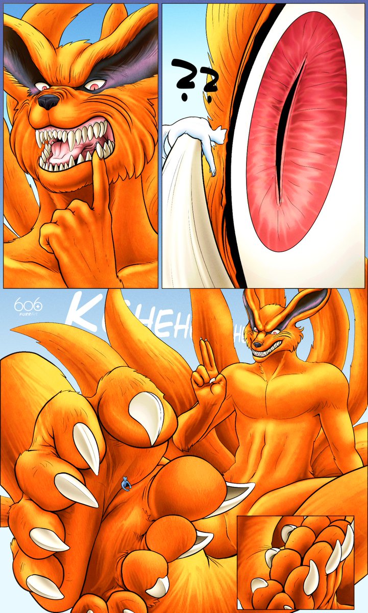 Otousan's paw no jutsu never fails yeh! =o3o=
#Kurama #kyuubi #naruto #furryart #paws